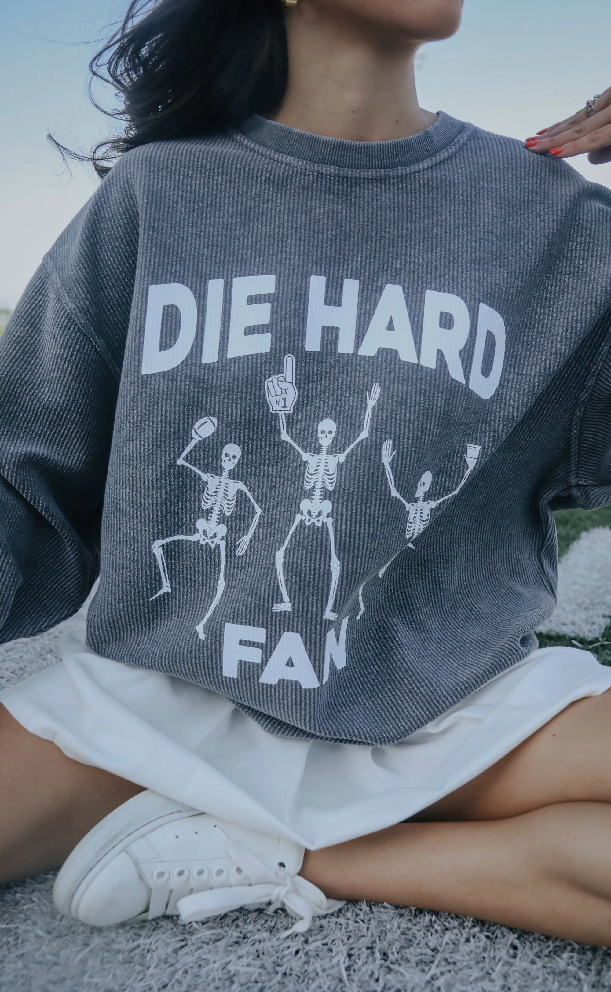 charlie southern: die hard corded sweatshirt