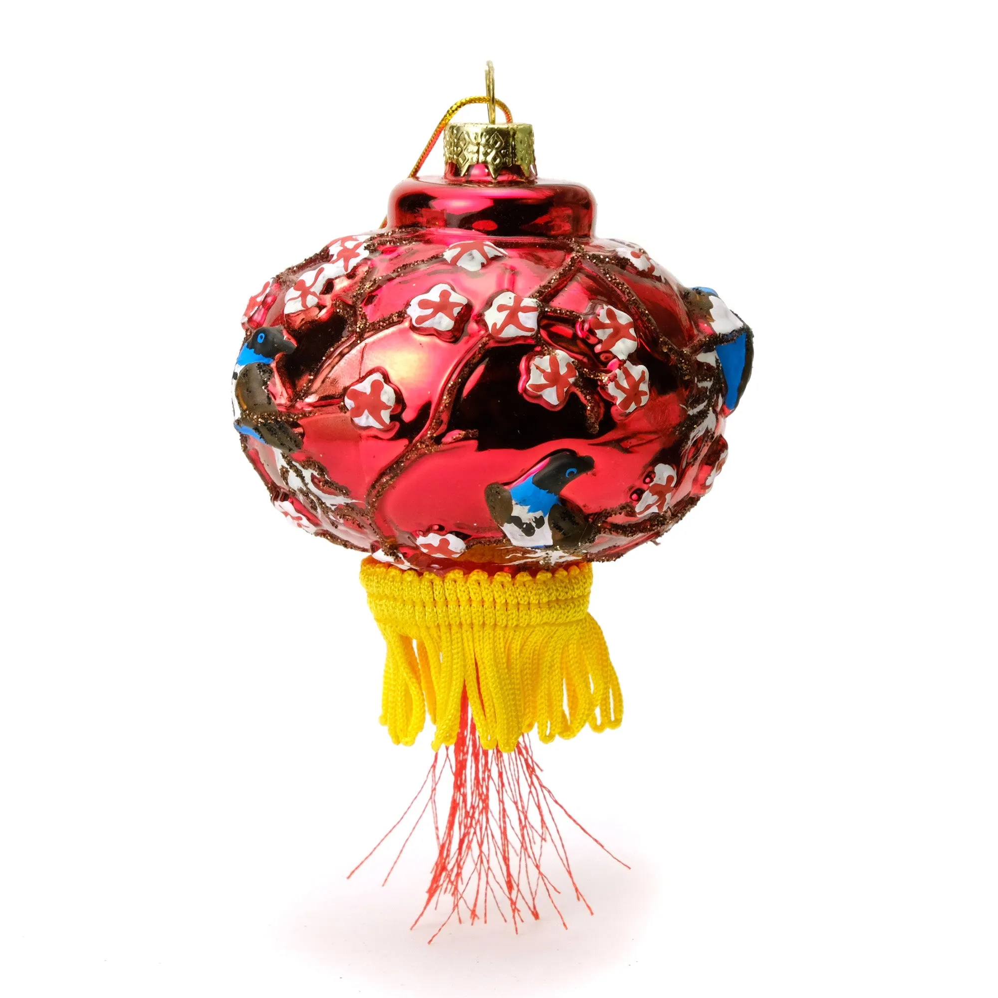 Cherry Lantern Ornament, Red