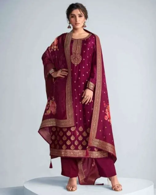 Chinon Silk Digital Printed Classic  Salwar Kameez