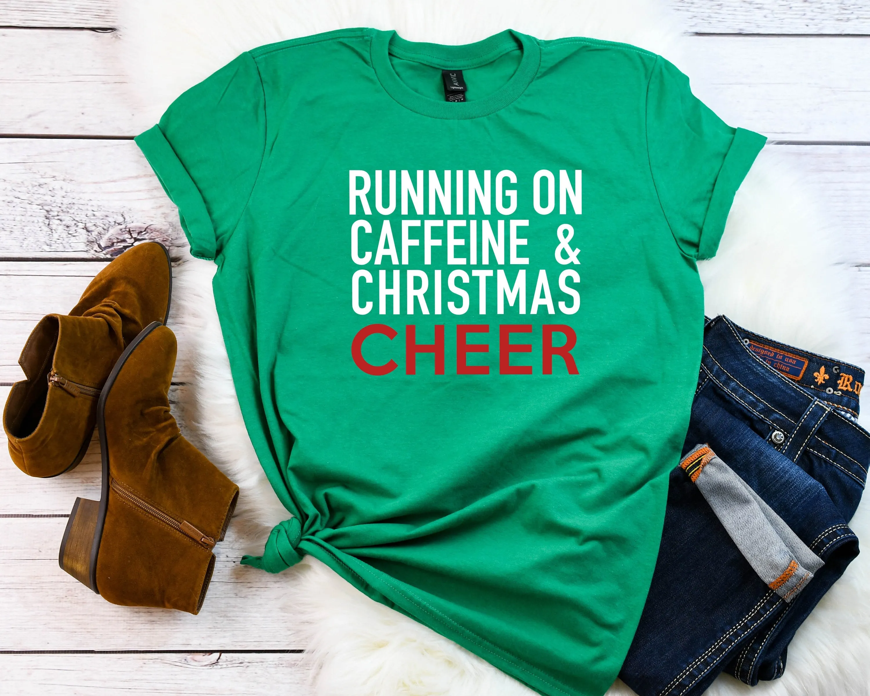 Christmas cheer t-shirt, Funny Christmas t-shirt,  Christmas party shirt, Cute Women's Christmas shirt, Christmas top, Women's Holiday tee