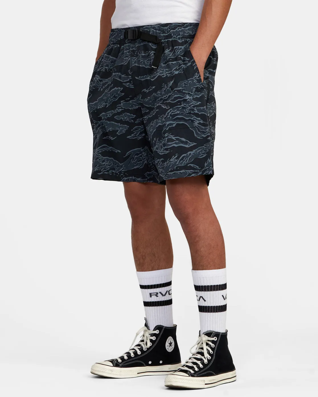 Civic Hybrid 18 Boardshorts - Black Camo