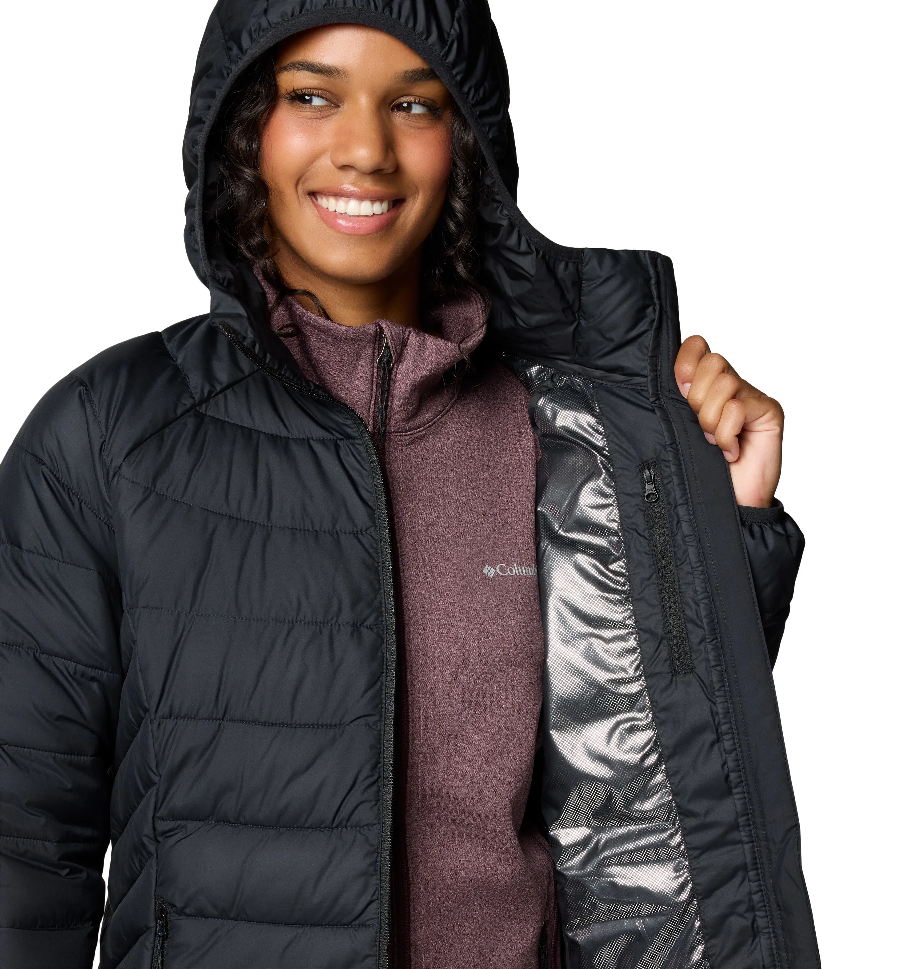 Columbia Women's Powder Lite II Mid Insulated Parka (Black)