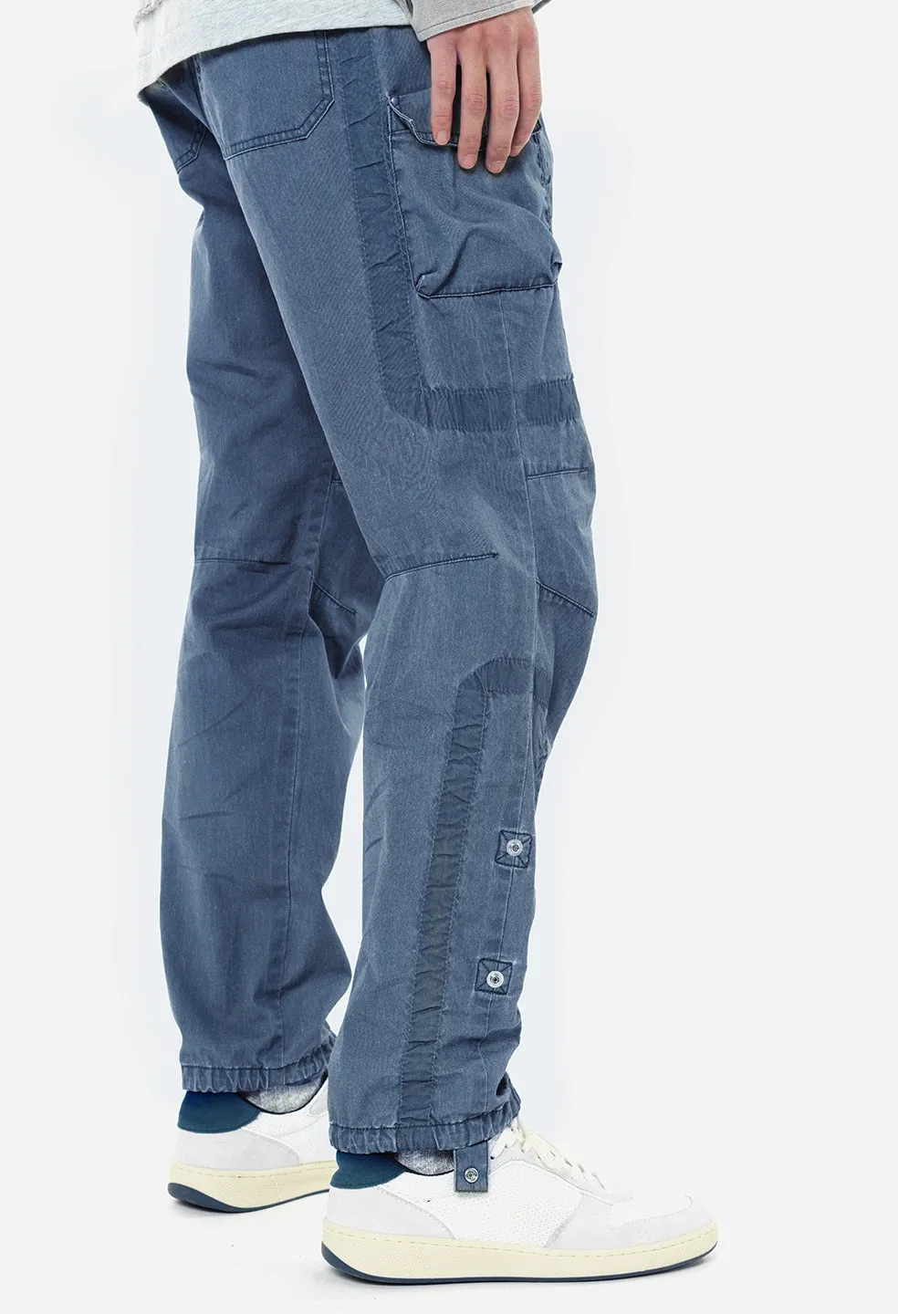 Cotton Poplin Frame II Cargo Pants / Navy