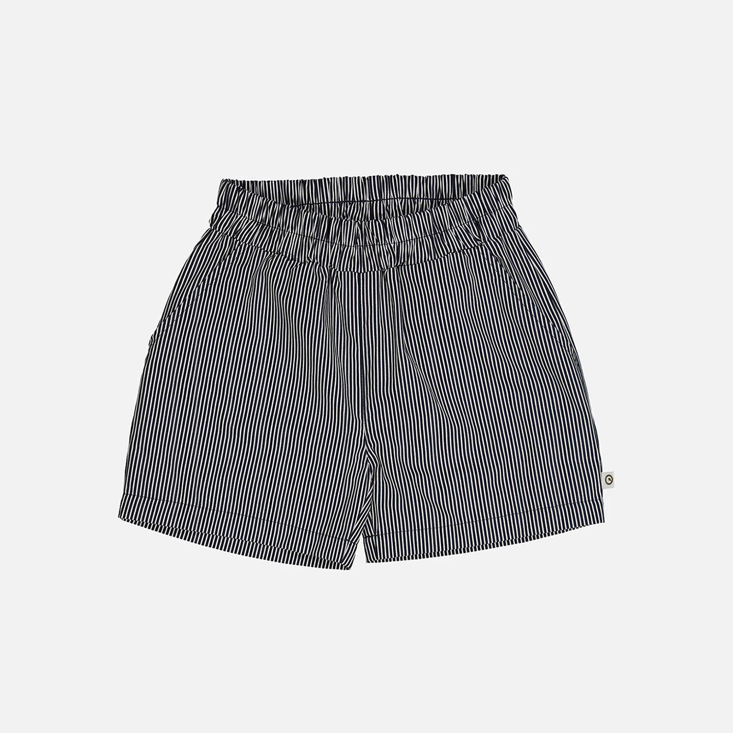 Cotton Poplin Pocket Shorts - Night Blue/Balsam Cream Stripe