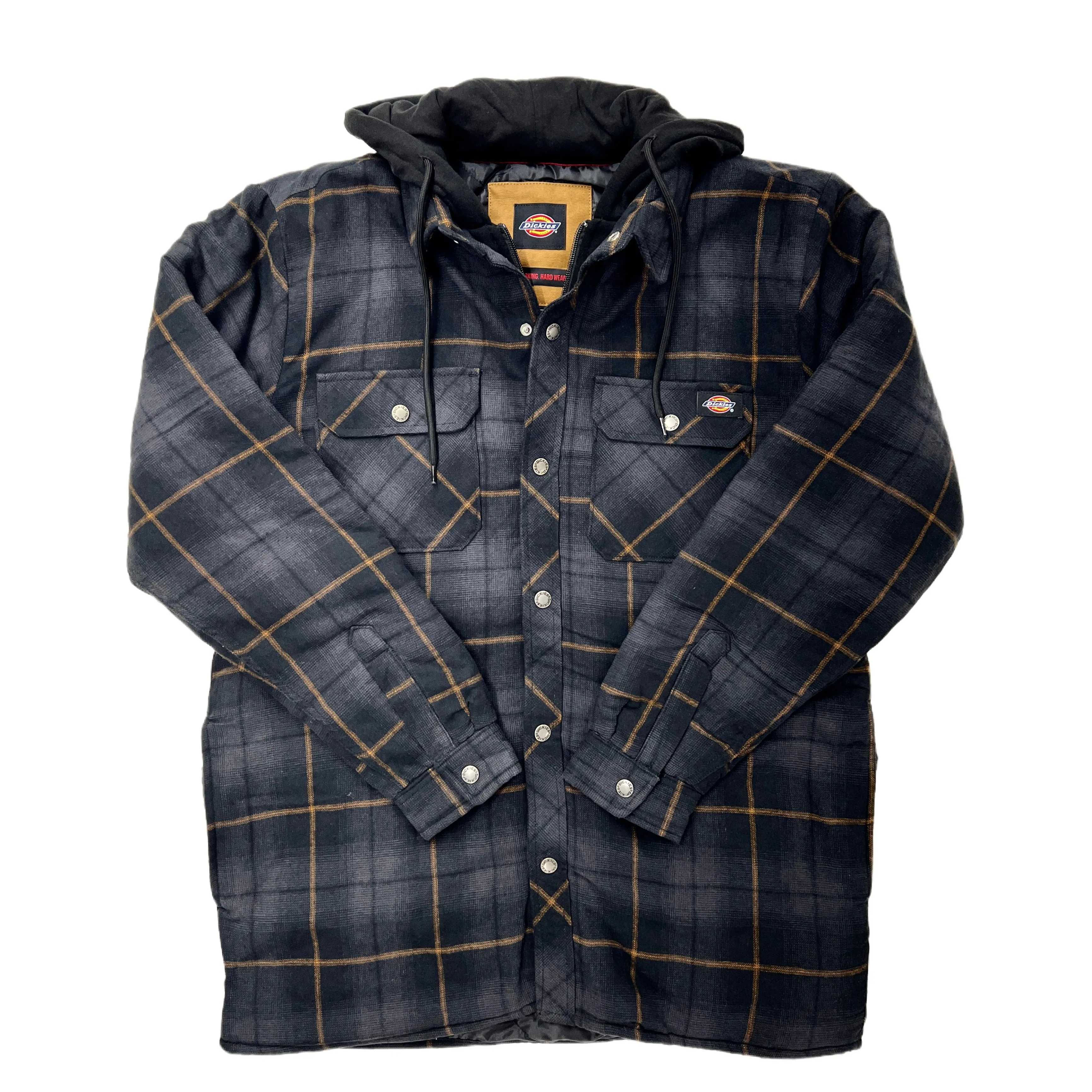 Dickies Water Repellent Flannel Hooded Shirt Jacket