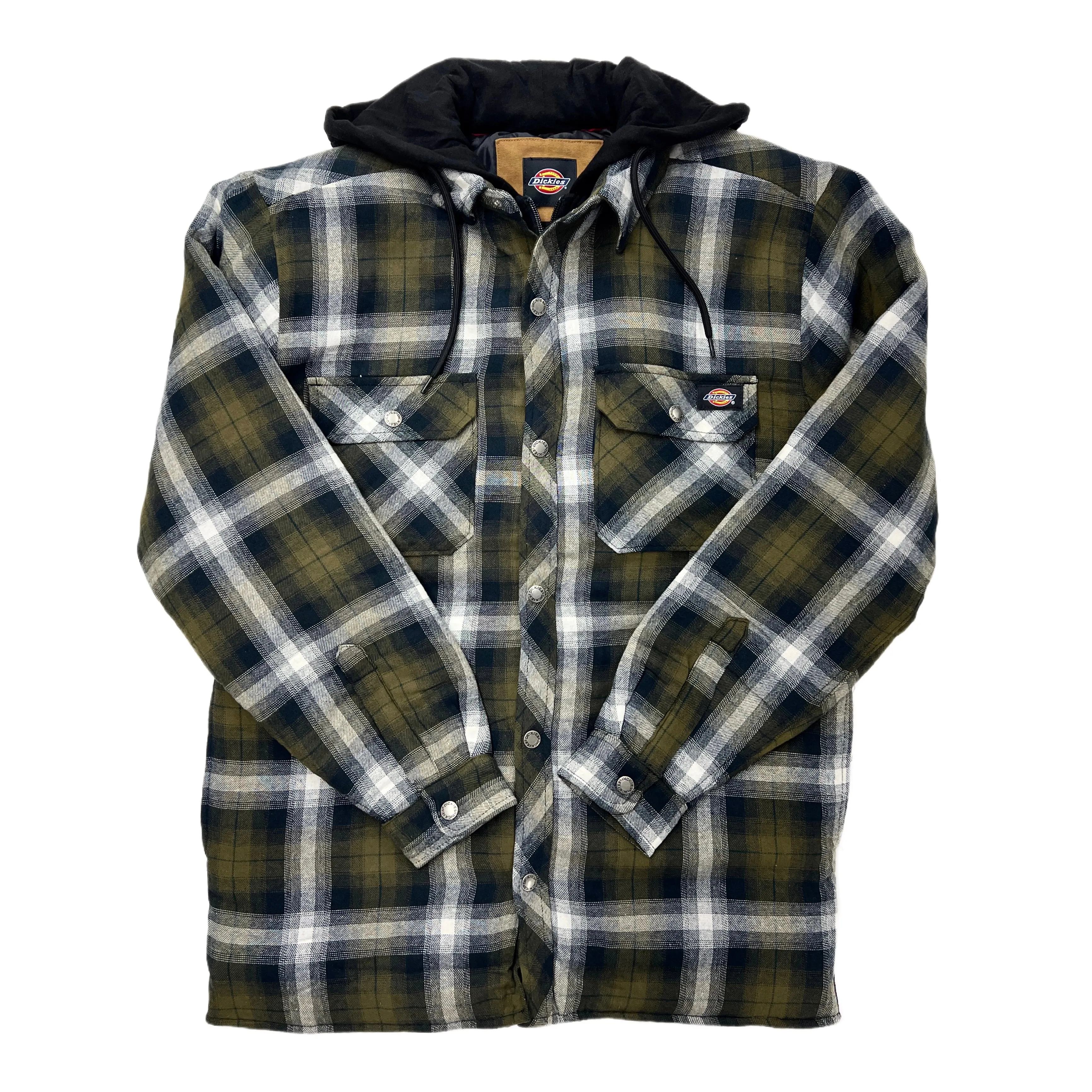 Dickies Water Repellent Flannel Hooded Shirt Jacket