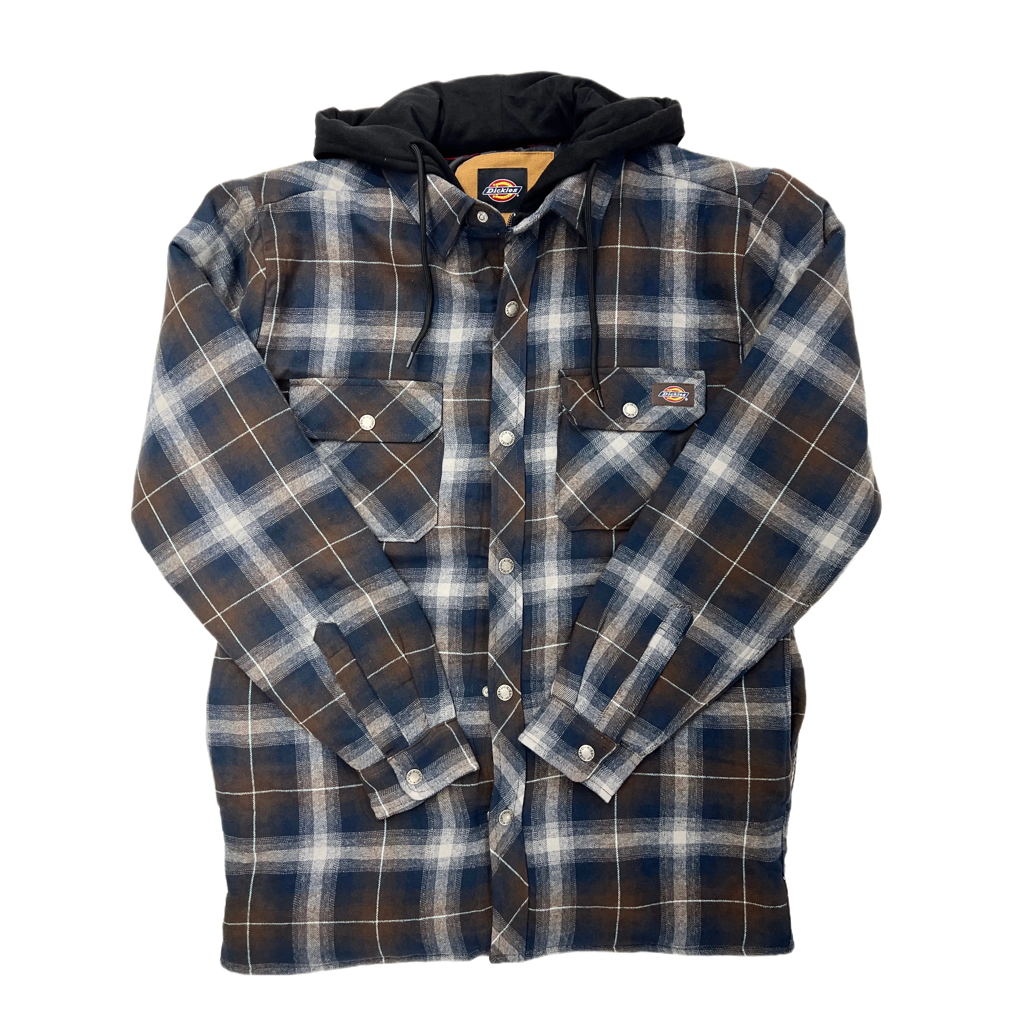 Dickies Water Repellent Flannel Hooded Shirt Jacket