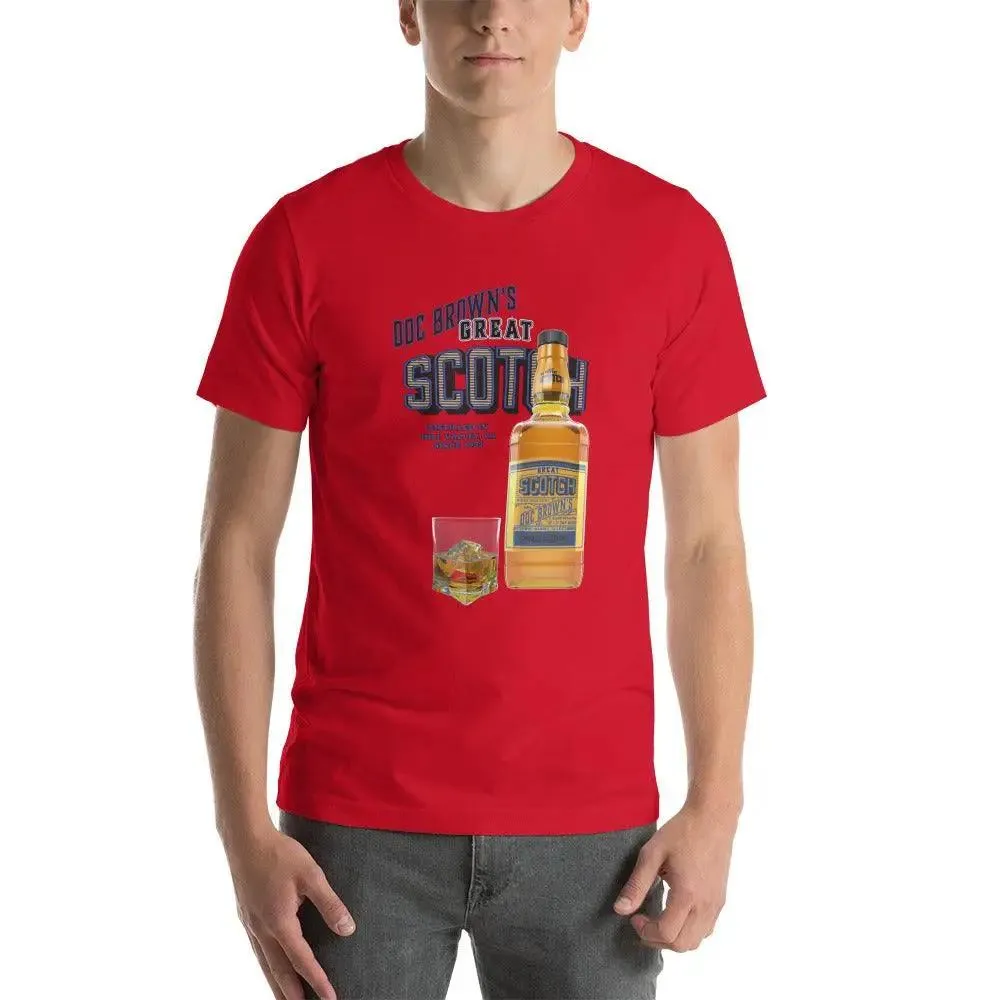 Doc Brown's Great Scotch Unisex t-shirt