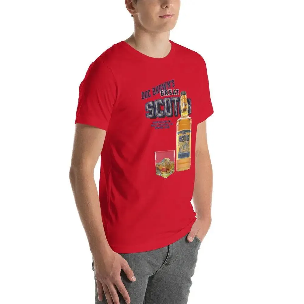 Doc Brown's Great Scotch Unisex t-shirt