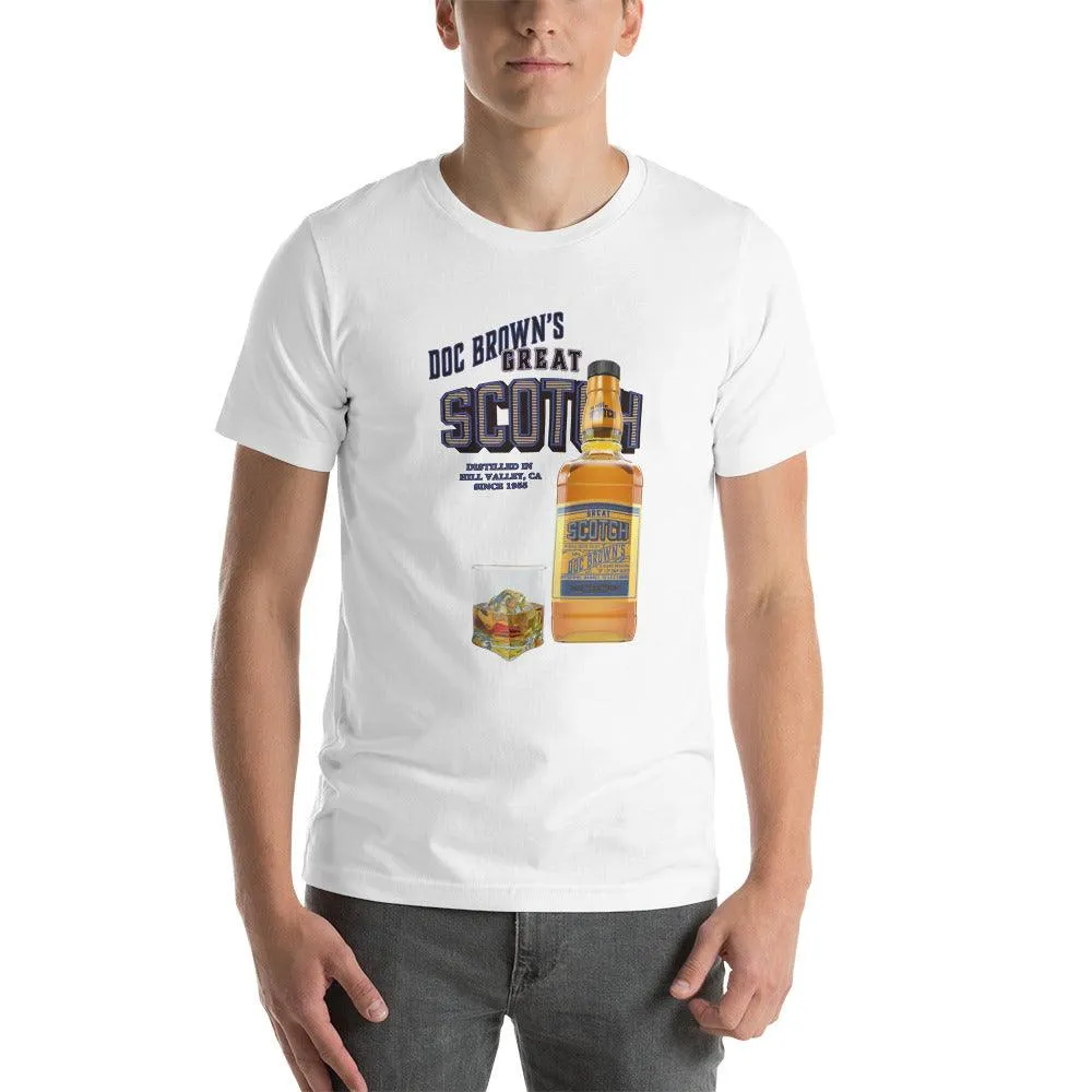 Doc Brown's Great Scotch Unisex t-shirt