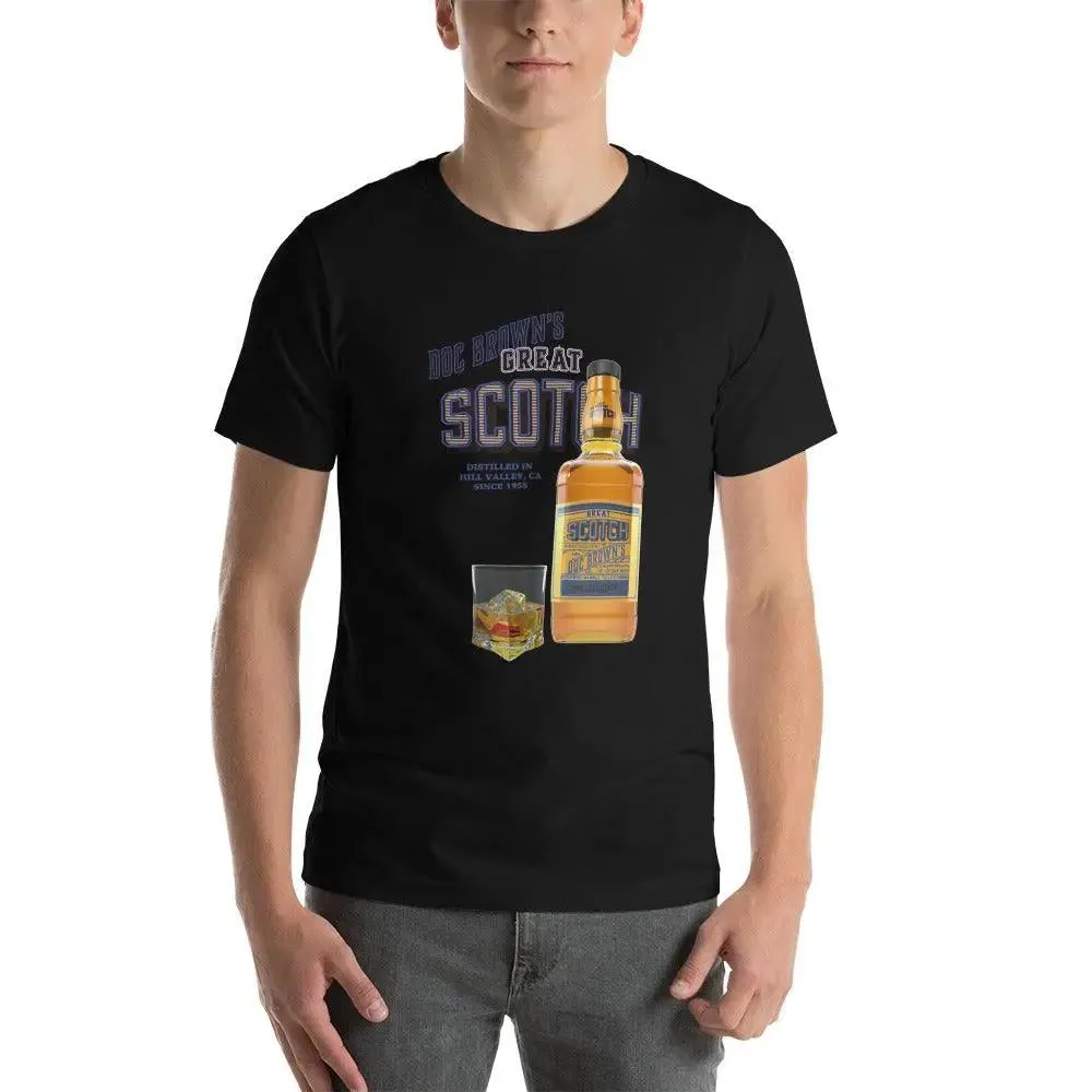 Doc Brown's Great Scotch Unisex t-shirt