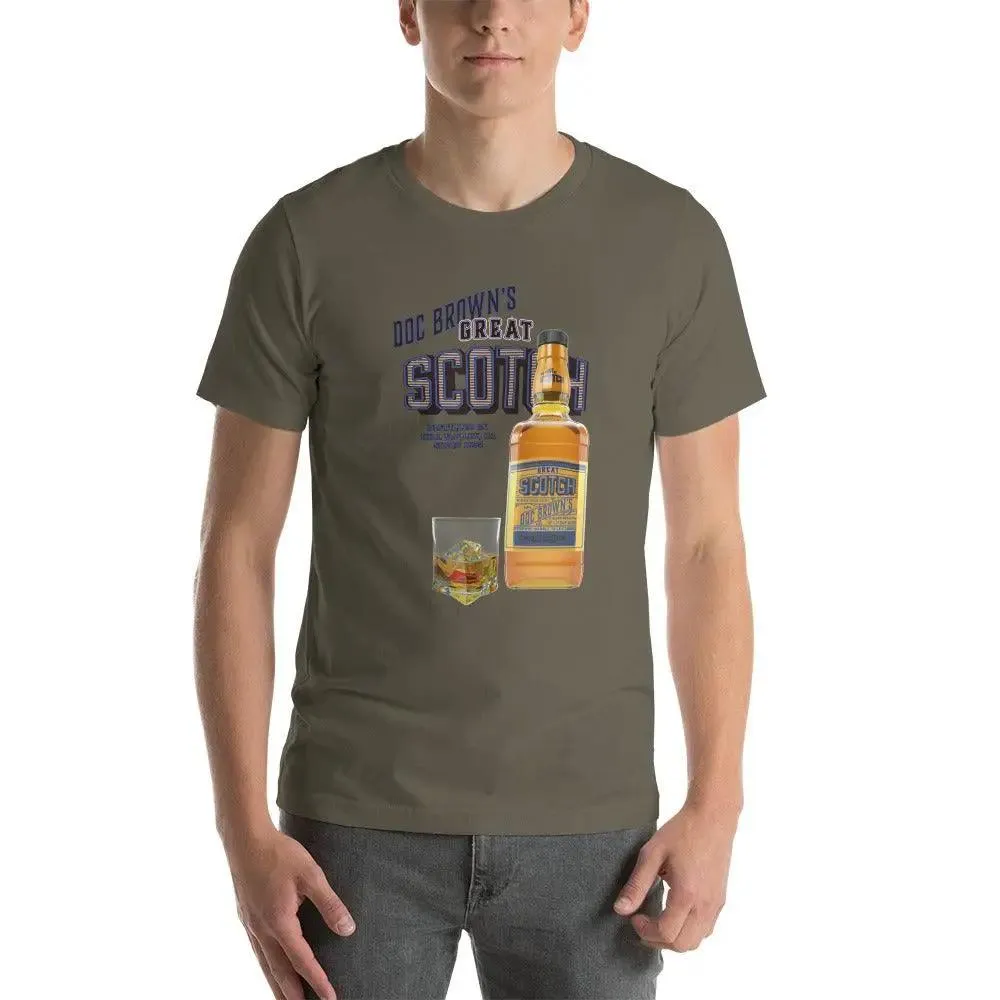 Doc Brown's Great Scotch Unisex t-shirt