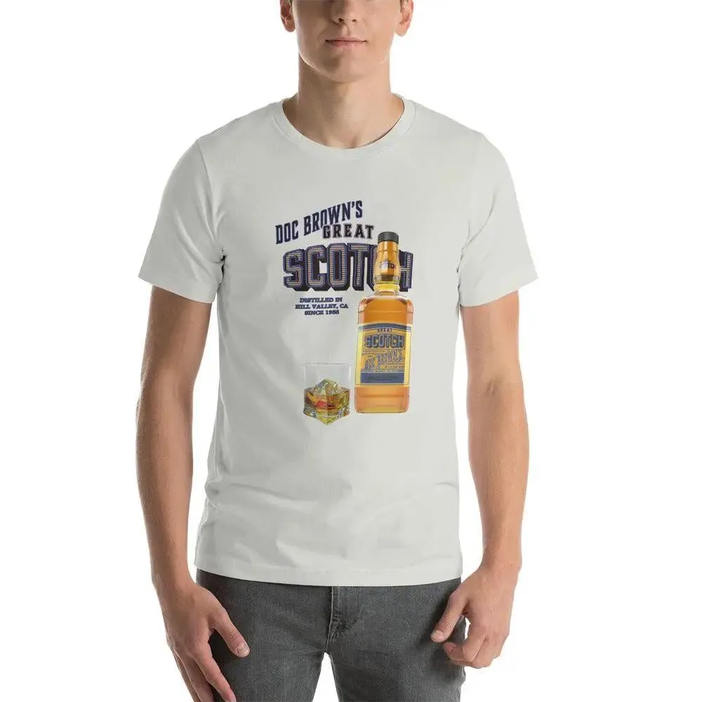 Doc Brown's Great Scotch Unisex t-shirt