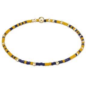 ENewton Gameday Golden Yellow/Matte Navy Hope Unwritten Bracelet