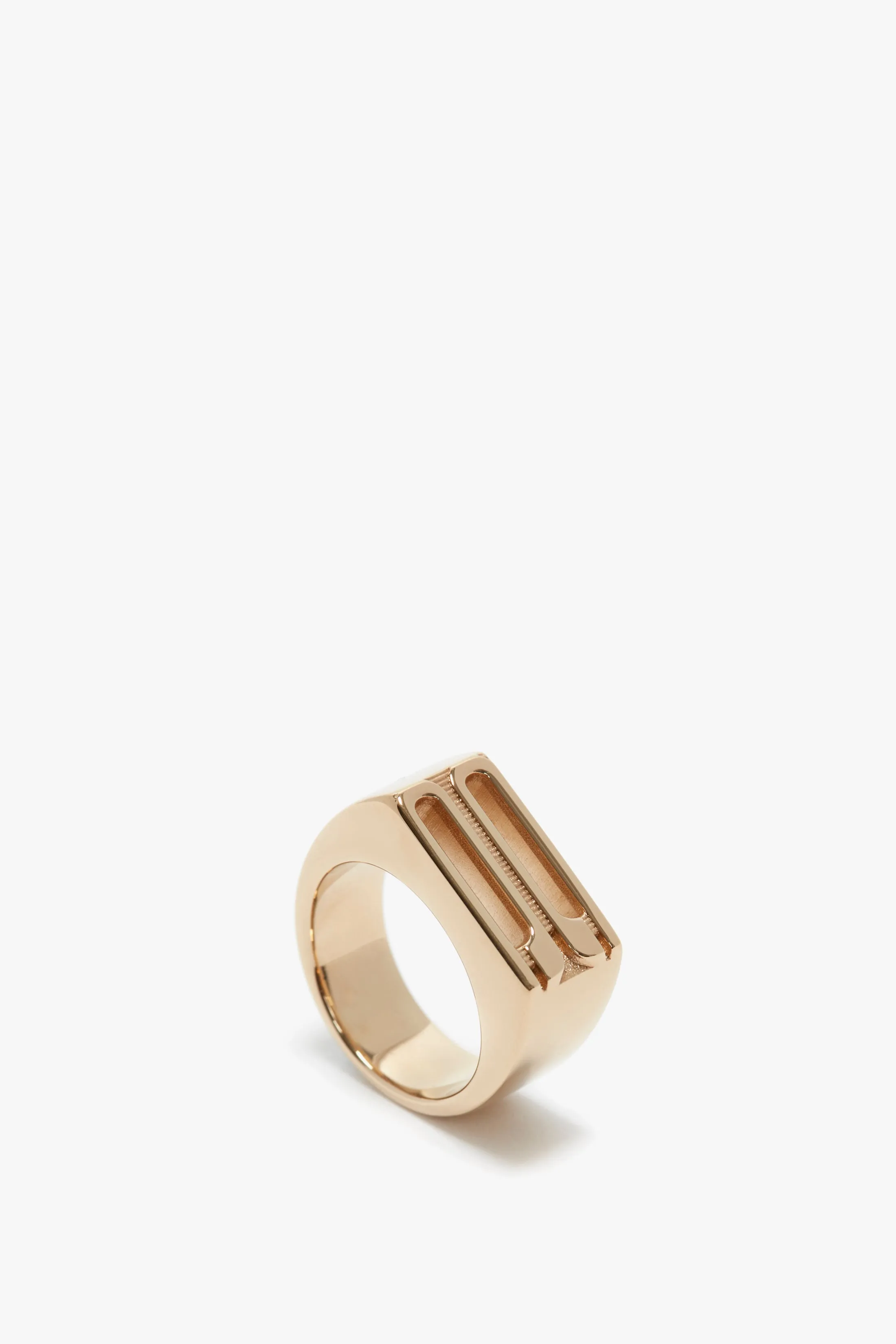 Exclusive Frame Signet Ring In Gold