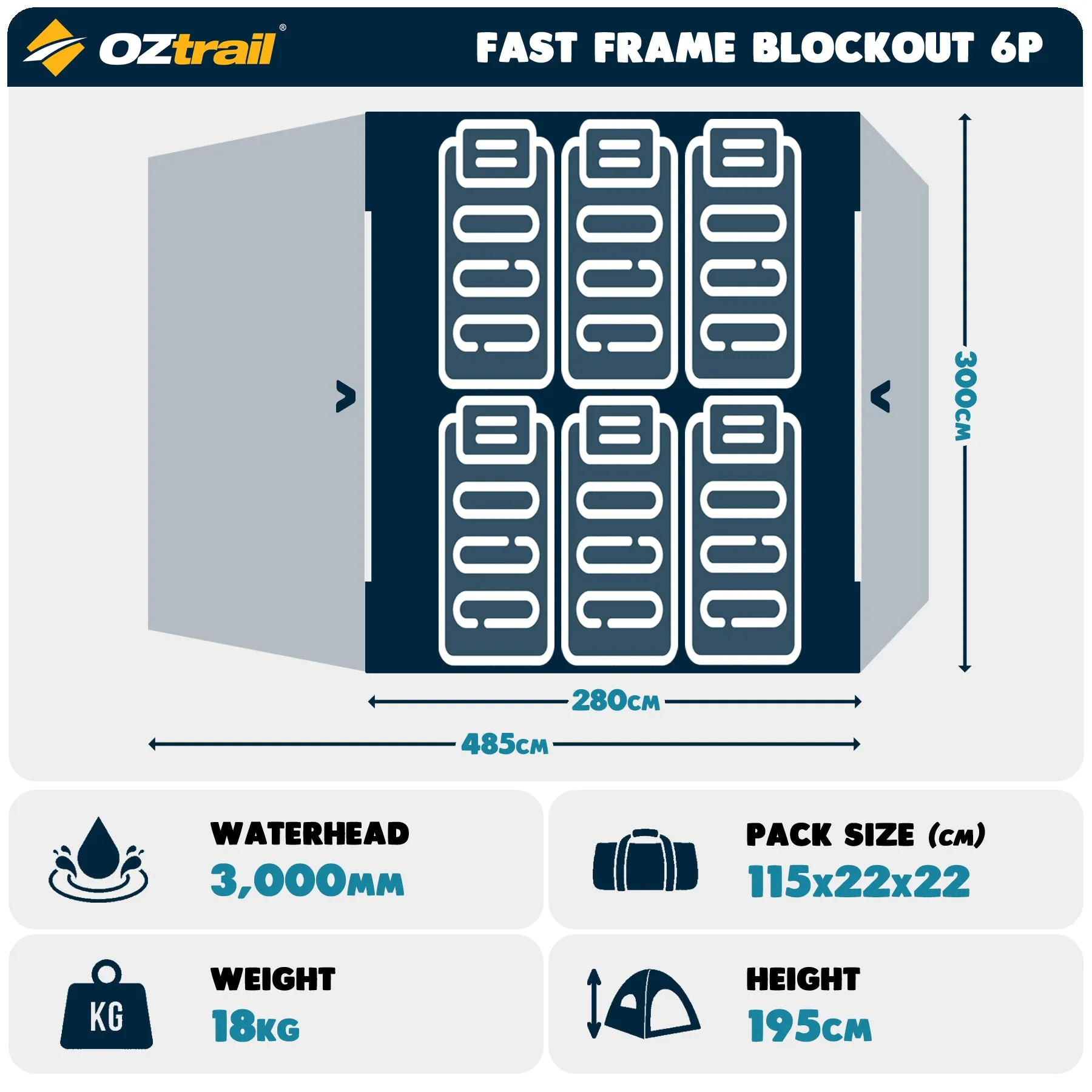 Fast Frame Blockout 6P Tent