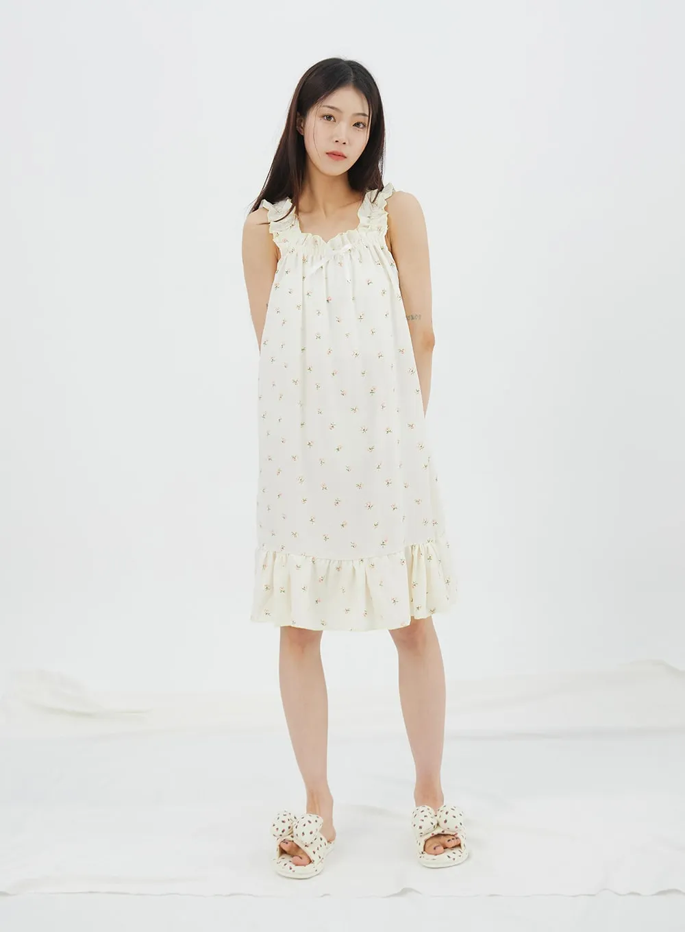 Flower Print Nightgown IY323