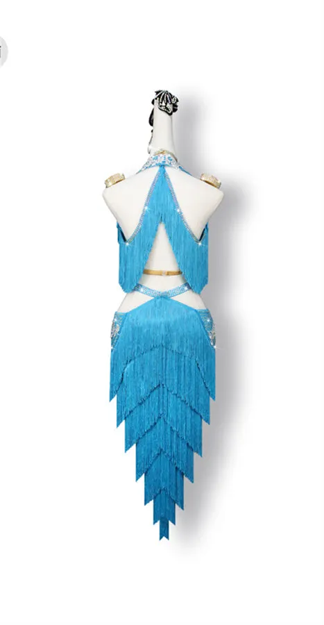 Fringe Glamour Latin Dance Dress | QY01