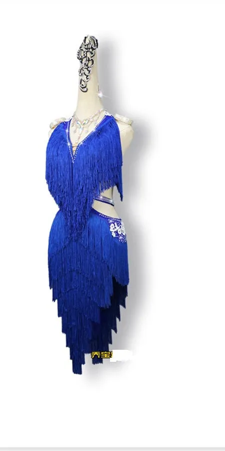 Fringe Glamour Latin Dance Dress | QY01