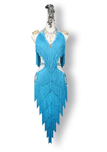 Fringe Glamour Latin Dance Dress | QY01