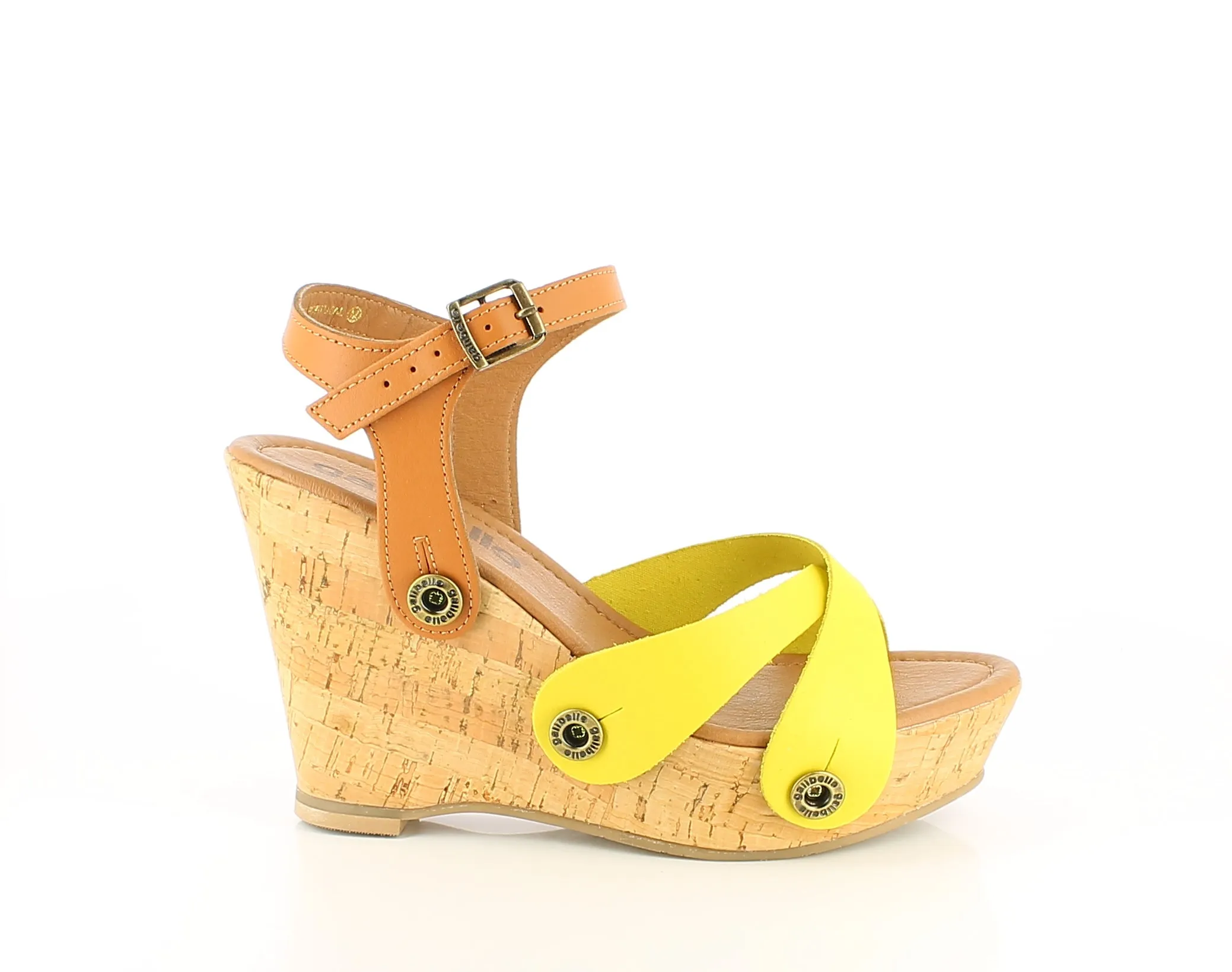 Giovanna Pack - Camel , Yellow, Navy Blue Straps