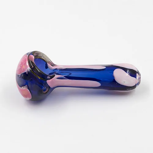 Glass Pipe- Lava Blue And Pink #4