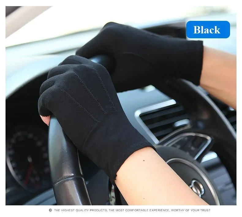 Gloves Semi-Finger Man Woman Spring Summer New Thin Style Non-Slip Driving Half Finger Gloves Unisex SZ109N