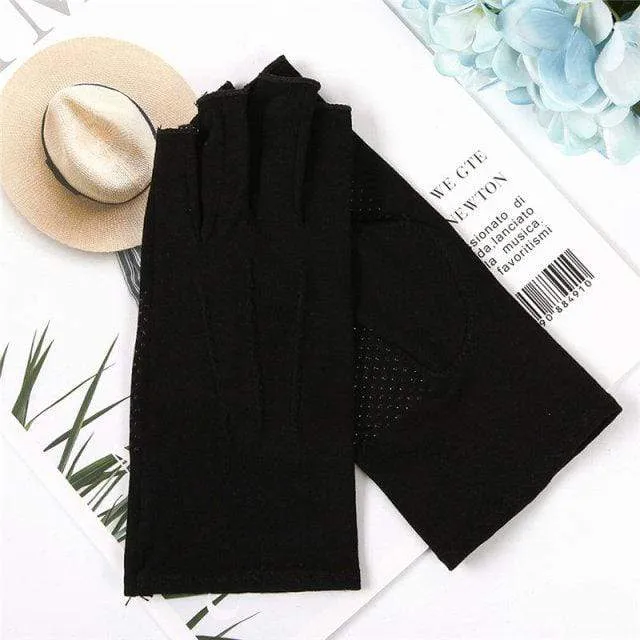 Gloves Semi-Finger Man Woman Spring Summer New Thin Style Non-Slip Driving Half Finger Gloves Unisex SZ109N