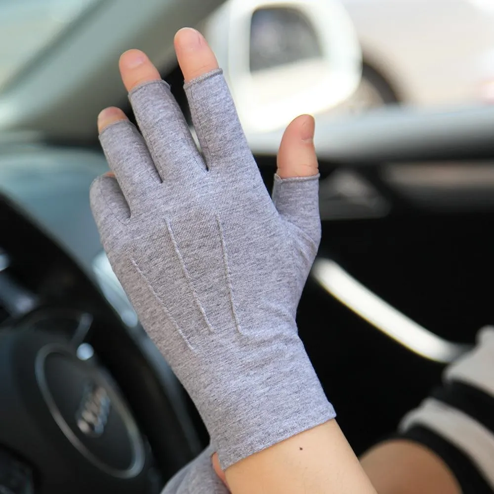 Gloves Semi-Finger Man Woman Spring Summer New Thin Style Non-Slip Driving Half Finger Gloves Unisex SZ109N