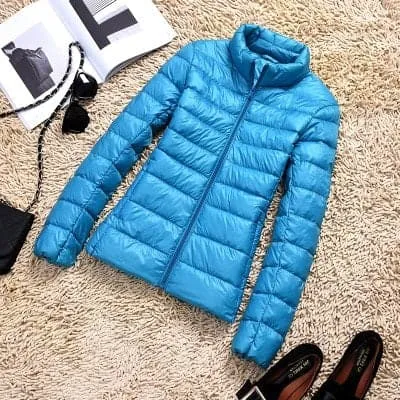 GODLIKE Women's Pure Color Trendy Autumn Winter Spring Fashion Ultralight Parka Jacket