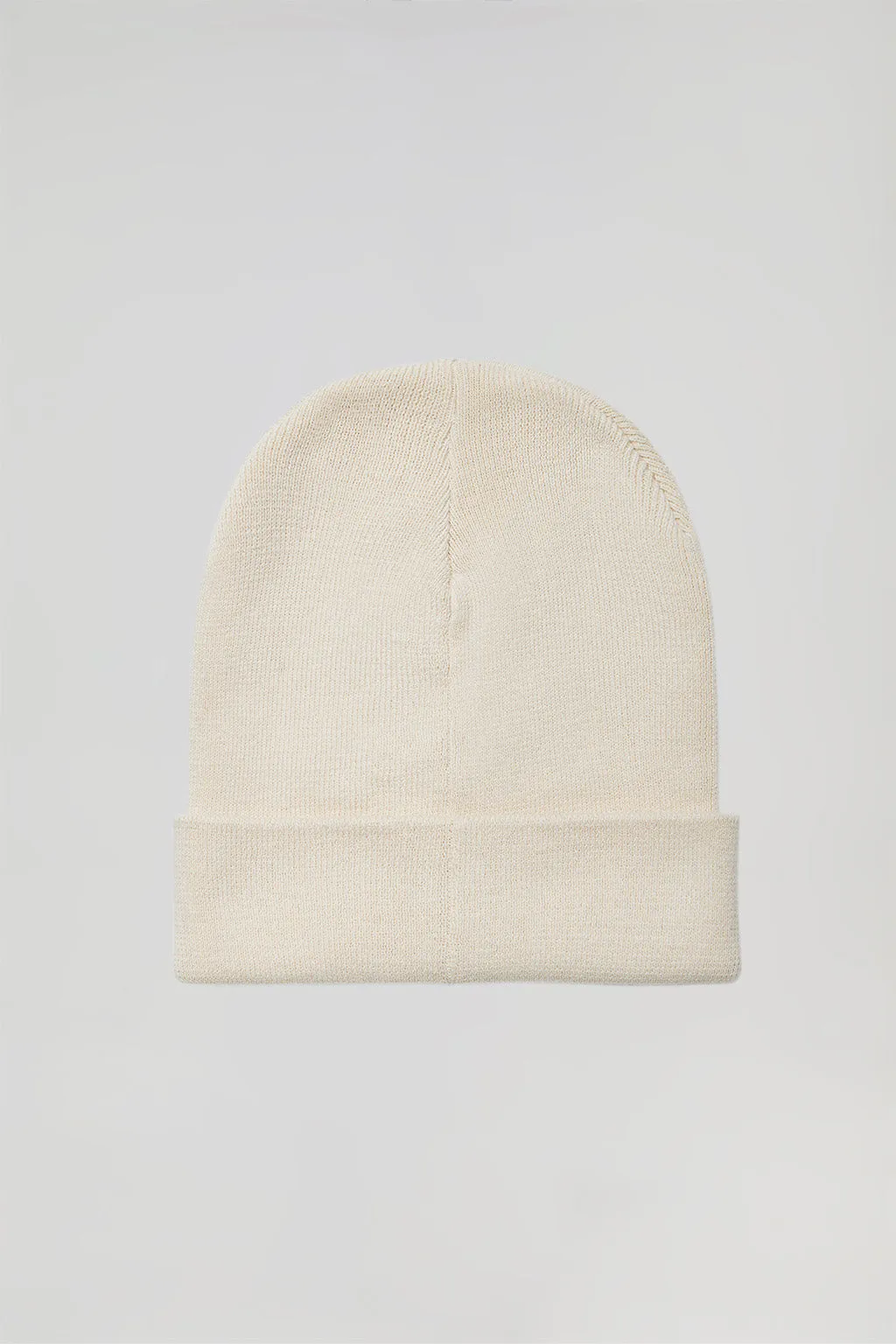 Gorro beige de lana unisex con detalle Polo Club