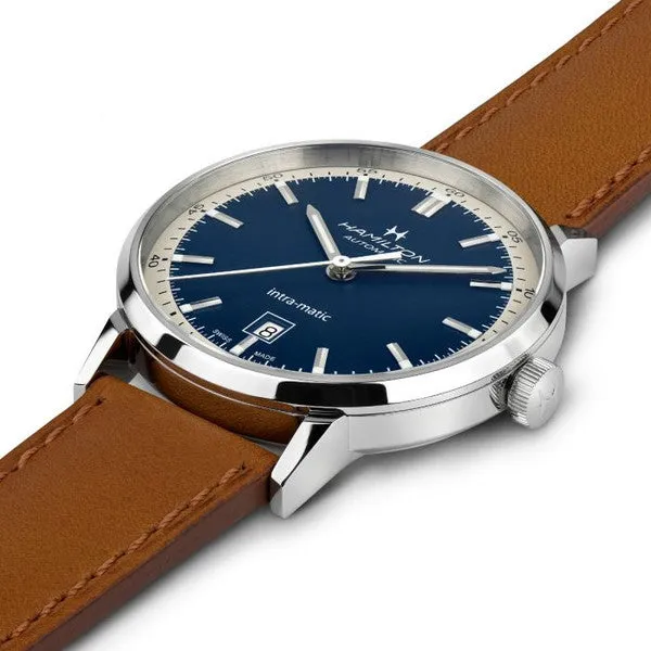 Hamilton H38425540 American Classic Intra-Matic Auto Blue Dial