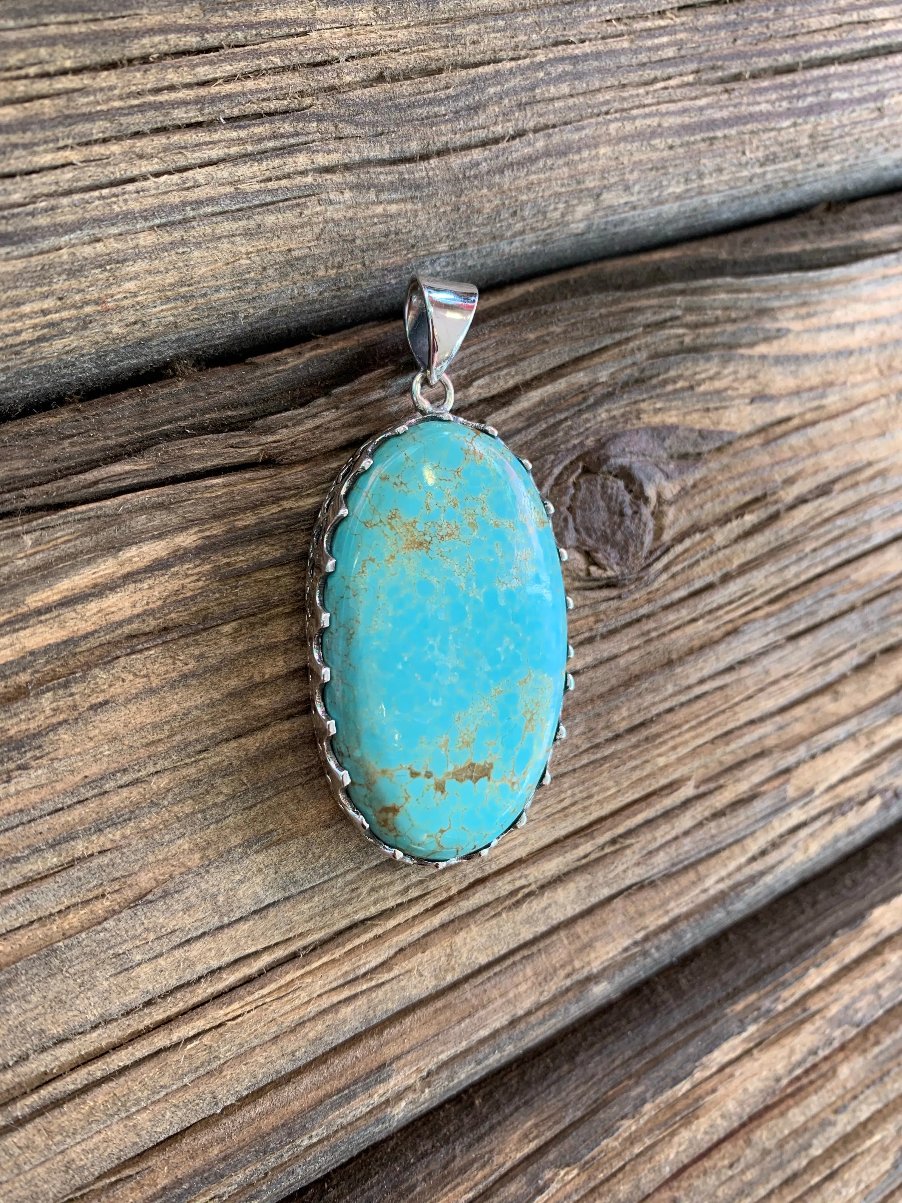 Heart Bezel Turquoise Pendant