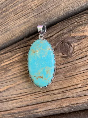 Heart Bezel Turquoise Pendant