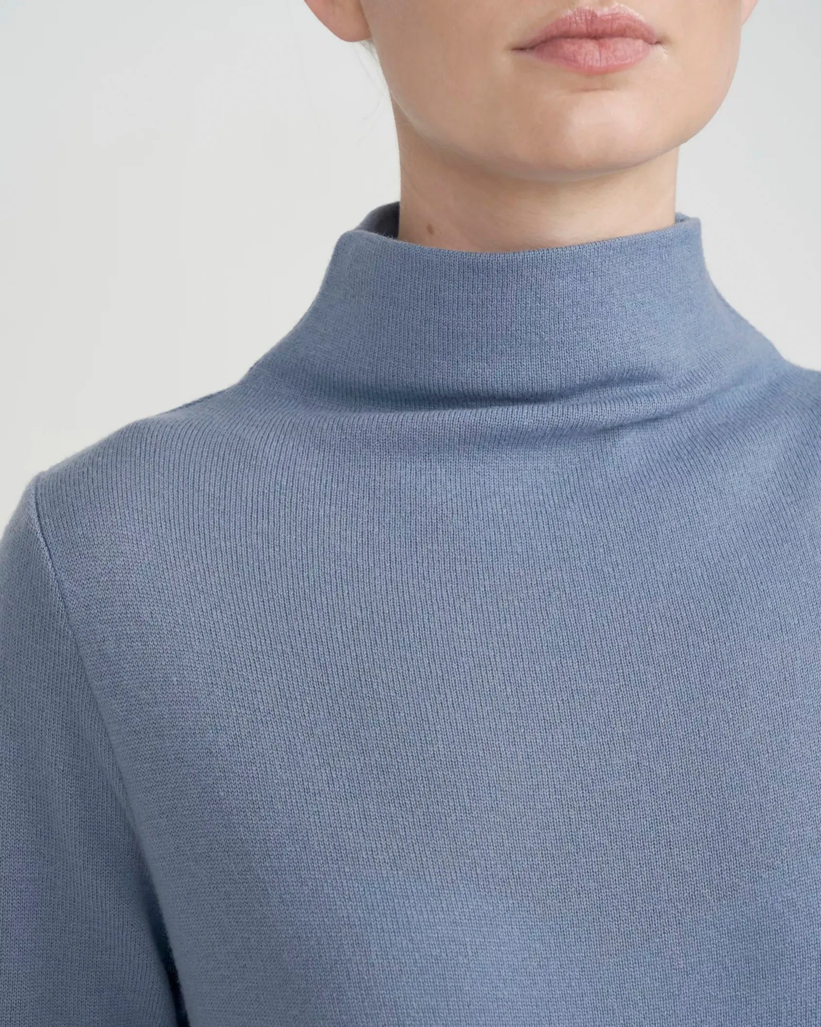 Holebrook Alexandra Dove Blue Fine Knit Jumper