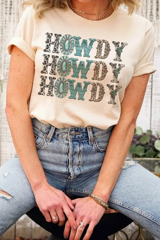 HOWDY LEOPARD GRAPHIC TEE