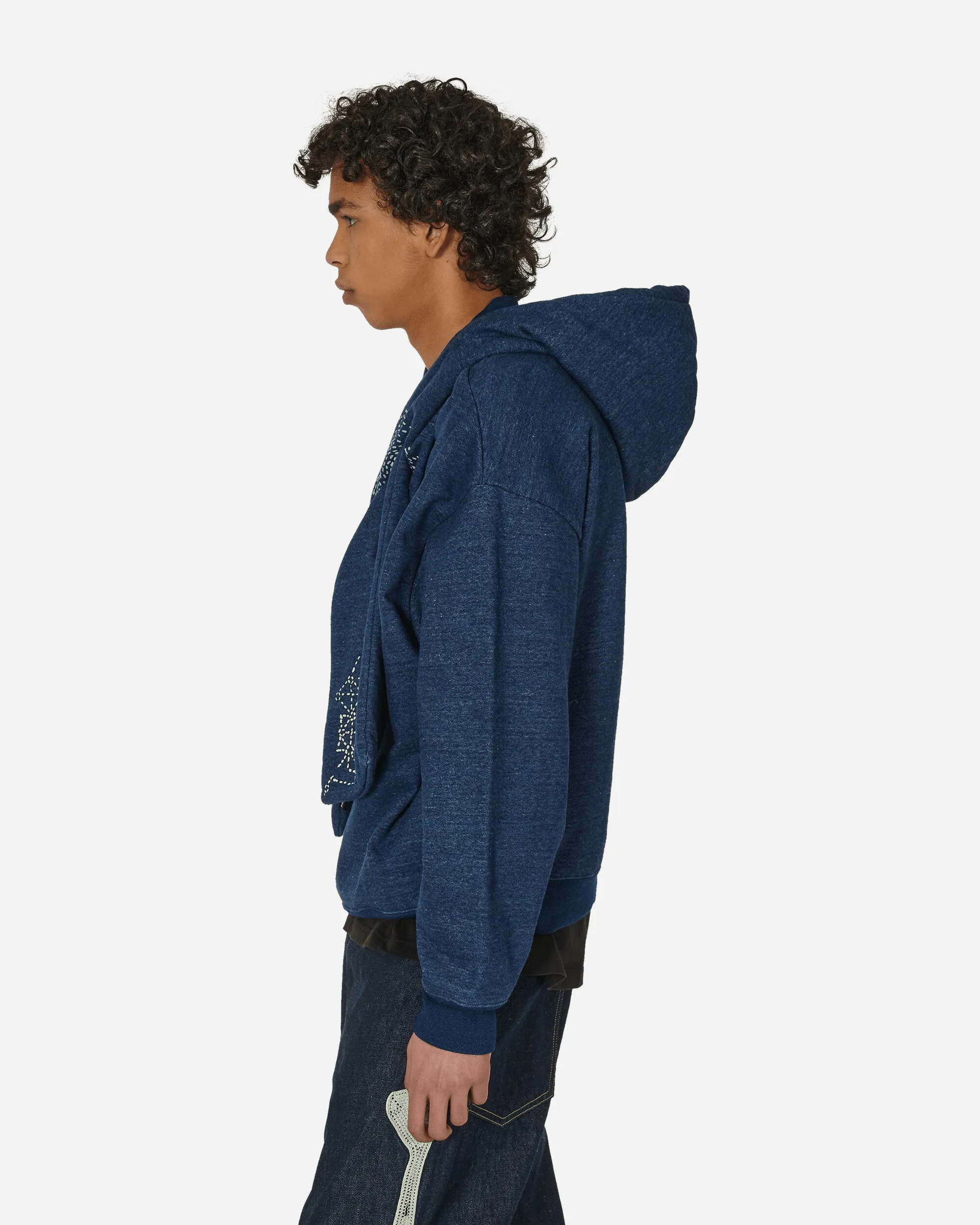 Indigo SWT Knit Nora Kesa Parka Indigo