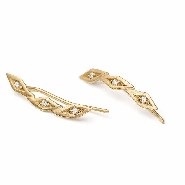 Inez Diamond Creeping Earrings