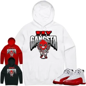 Jordan 12 Cherry 12s Hoodie to Match - RED FLY GANGSTA