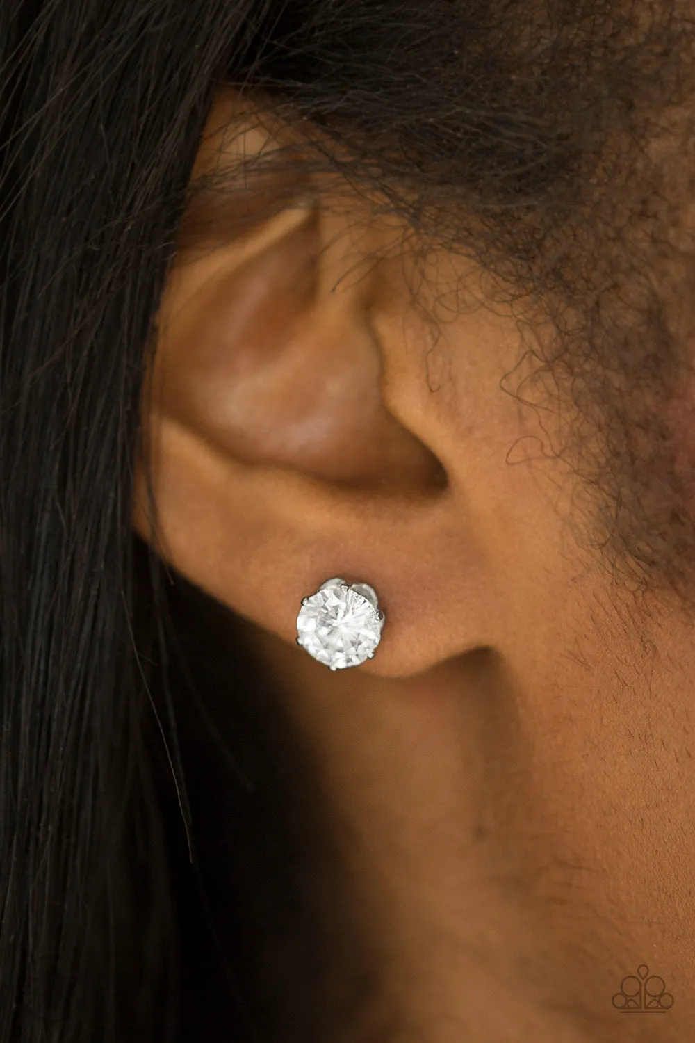 Just In Timeless White-Earrings