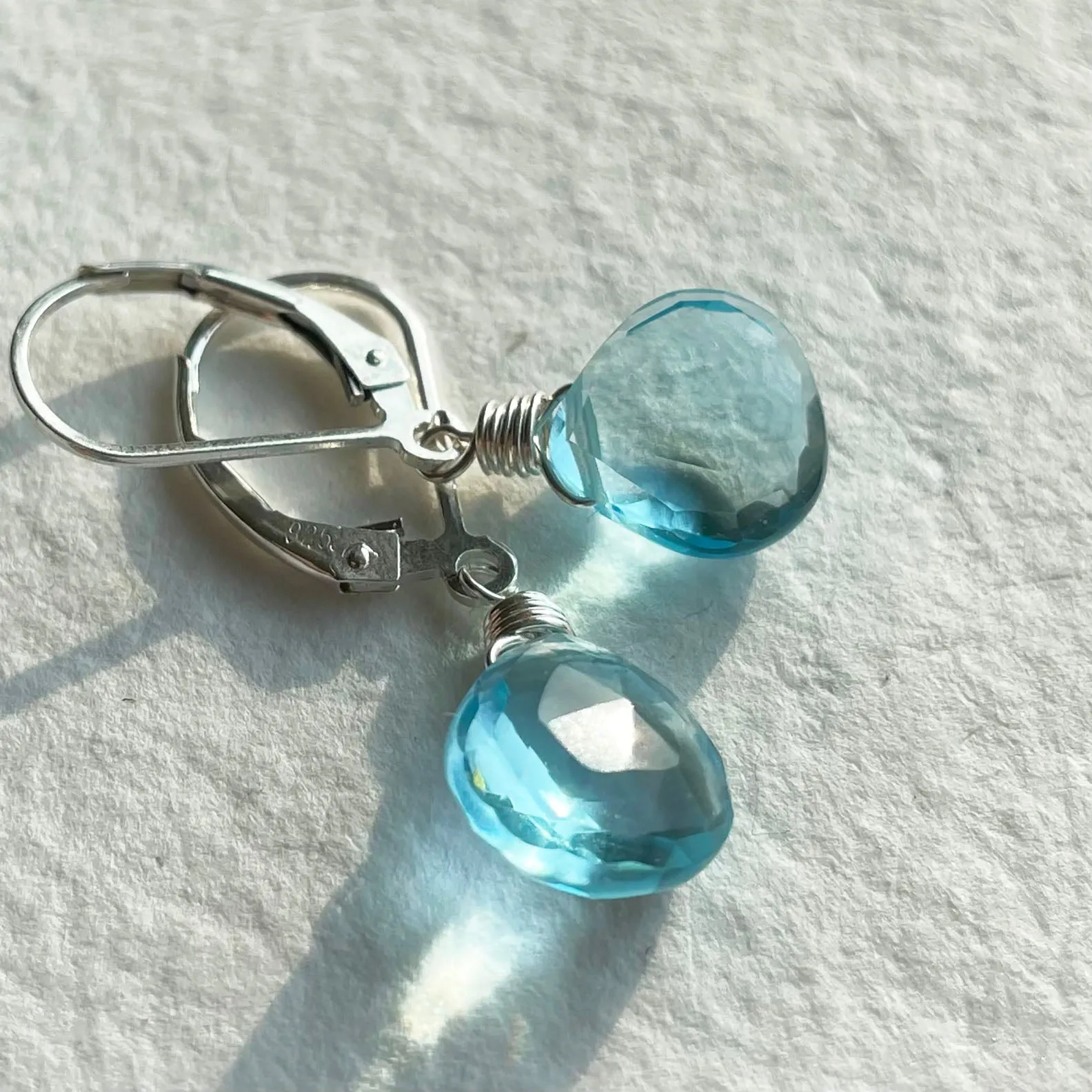 Just Perfect Topaz Blue Teenies, Metal and Earwire choices