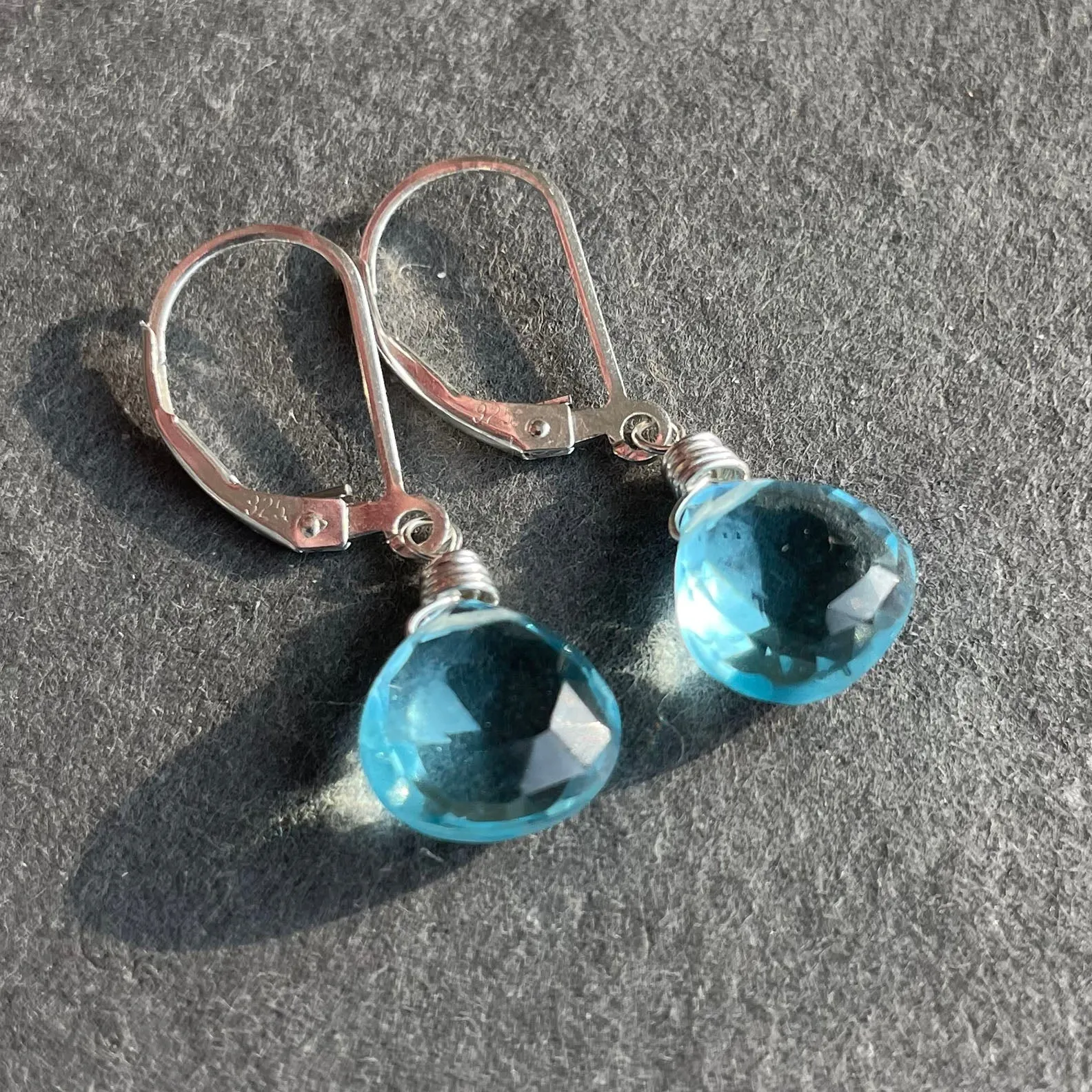 Just Perfect Topaz Blue Teenies, Metal and Earwire choices