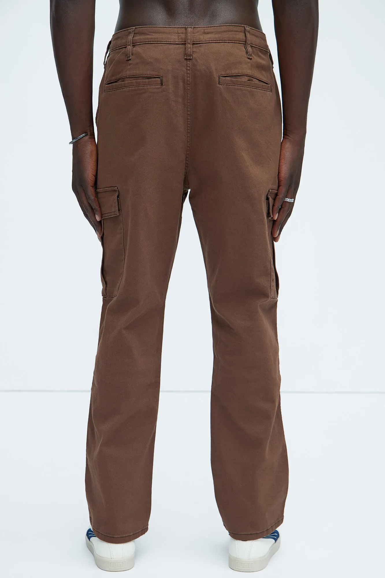 Kyle Straight Cargo Pants - Dark Brown