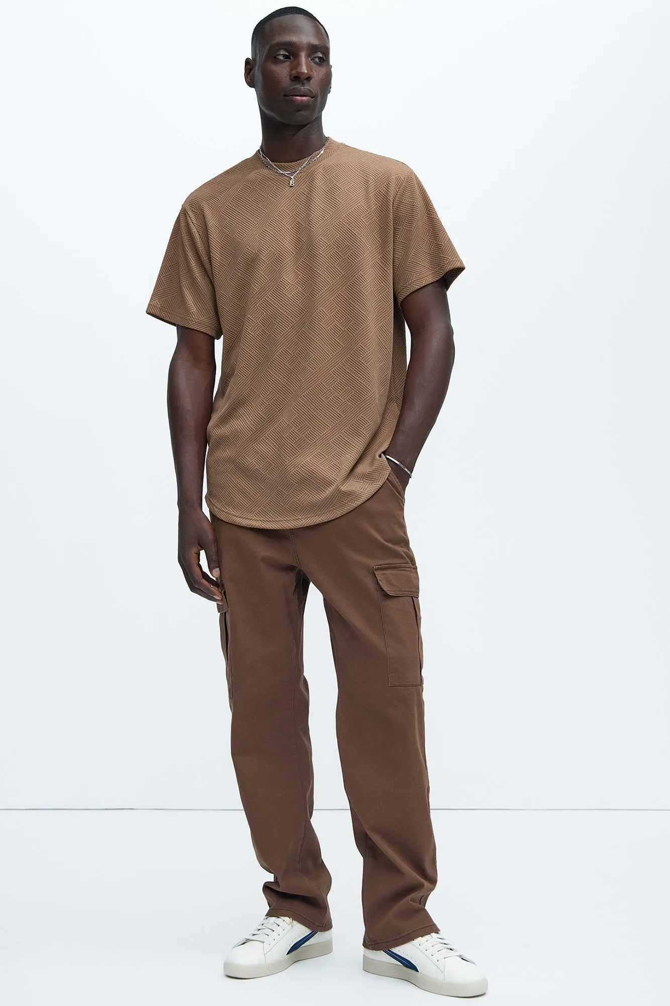 Kyle Straight Cargo Pants - Dark Brown