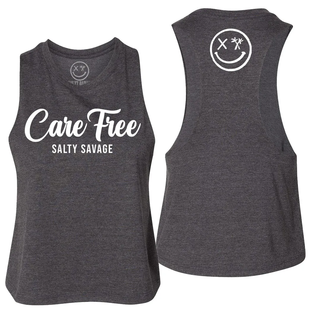 Ladies "Care Free" Flowy Crop Tank