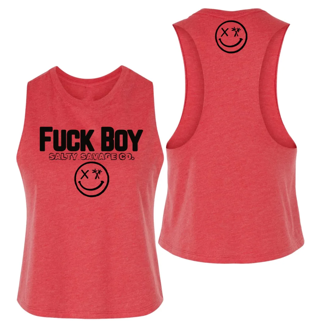 Ladies "FUCK BOY" Flowy Crop Tank