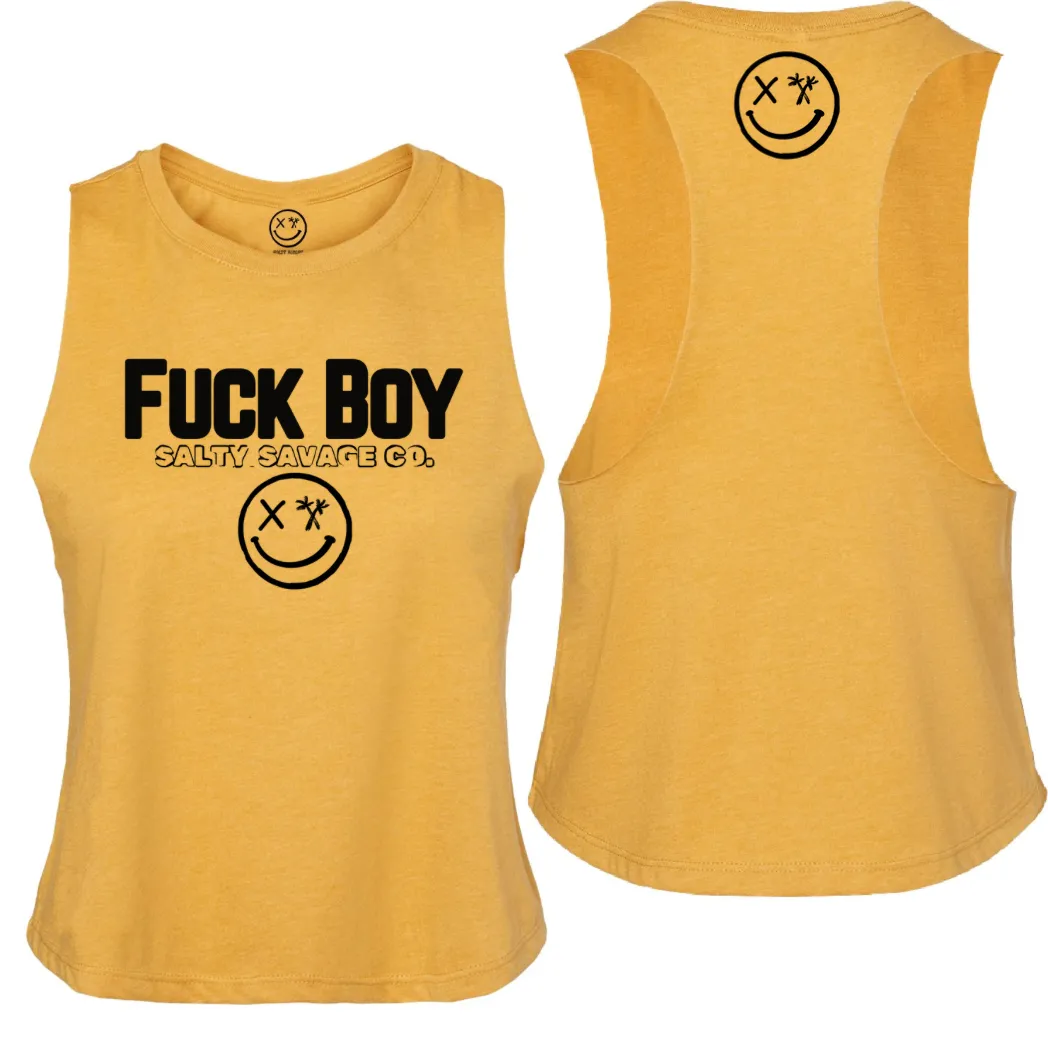 Ladies "FUCK BOY" Flowy Crop Tank