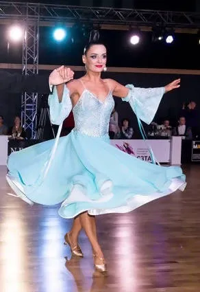 Light Blue Ballroom Dress