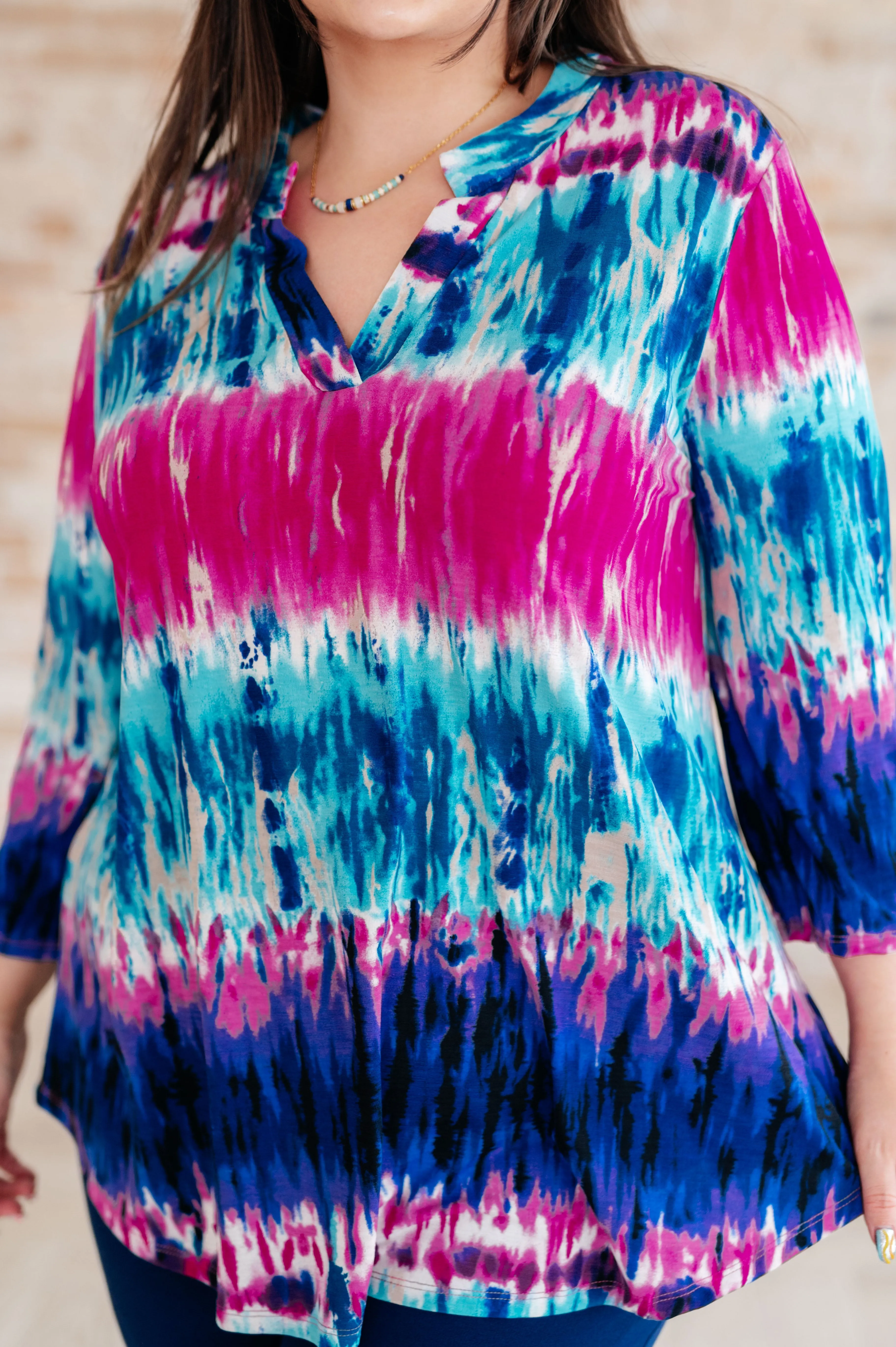 Little Lovely Lizzy Top in Tie Dye