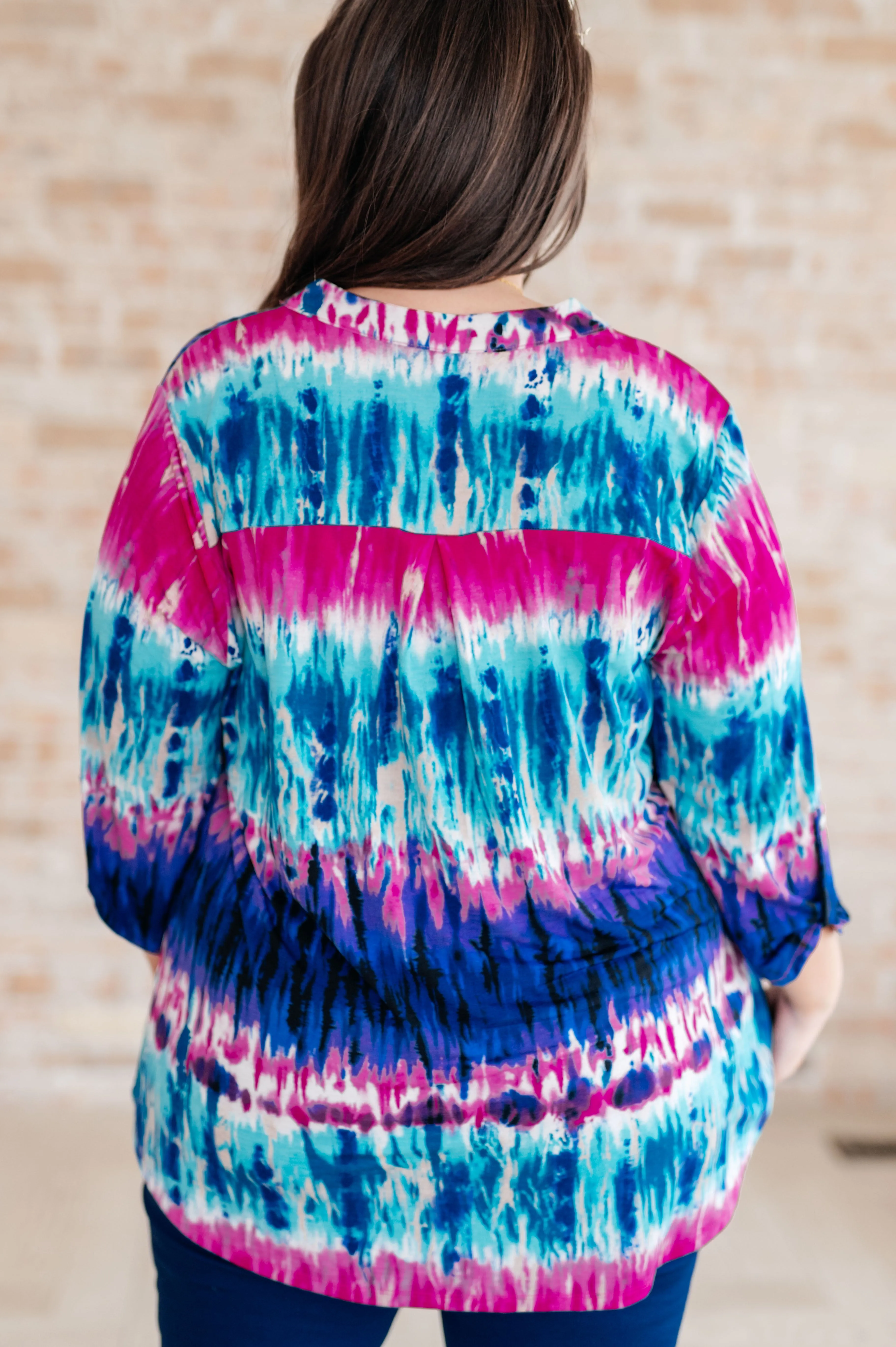 Little Lovely Lizzy Top in Tie Dye